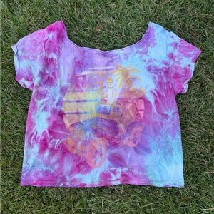 Tie-Dye Jeep T-Shirt wide neck NEW
